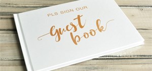 Customised Wedding Guest Book to Remember your Special Day